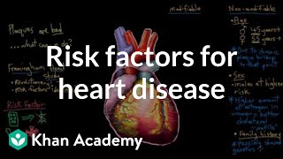 Risk factors for coronary artery disease  Circulatory System and Disease  NCLEXRN  Khan Academy [upl. by Nilorac]