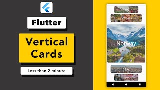 Flutter Vertical Card Slider  Tutorial [upl. by Wenda]