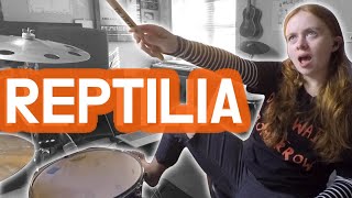 Reptilia  The Strokes  Drum Cover [upl. by Tj]