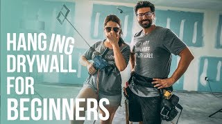 How To Hang Drywall for Beginners  Nestrs [upl. by Marge273]