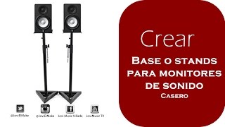 Crear Bases o Stands Para Monitores De Sonido Solo Con 20 dolares [upl. by Eudosia]