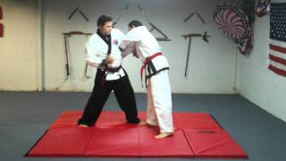 GRAVELINES TANG SOO DOBASIC REAR CHOKE SELF DEFENSE [upl. by Aramal]