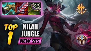 Wild Rift Nilah top 1  S15 rank game  build [upl. by Dias]