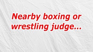 Nearby boxing or wrestling judge CodyCross AnswerCheat [upl. by Tatia]