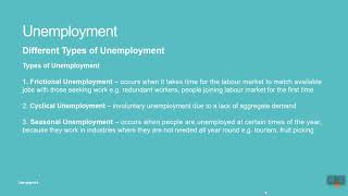 30 IGCSE ECONOMICS 0455 C30 UNEMPLOYMENT [upl. by Burleigh]