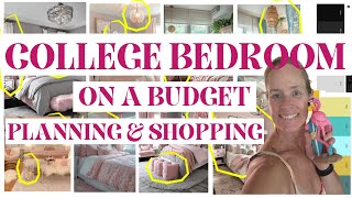 College Bedroom on a Budget  Part 1 Planning amp Shopping Haul [upl. by Oaks]