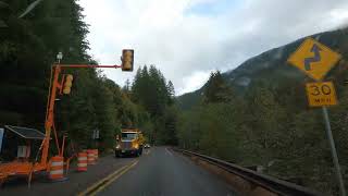 Driving from Marblemount Washington to the Diablo Turnoff  North Cascades Highway [upl. by Tripp210]