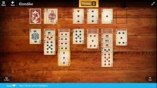 Wild West  Klondike  Medium Play 4 Threes to the Foundation [upl. by Nakah]