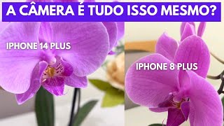 A diferença da câmera do iPhone 8 Plus para o 14plus [upl. by Combs]