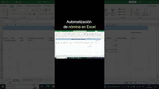 Automatización de nómina en Excel [upl. by Nosittam]