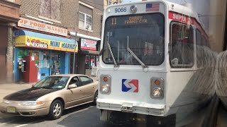 SEPTA HD 60fps Riding KCar 9041 on Route 11 Darby Transportation Center to 13th Street 71416 [upl. by Xaviera594]