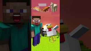 Minecraft🐔Chicken🐔vs🦊Fox🦊vs🦙Llama🦙vs🐱Cat🐱 shorts minecraft [upl. by Nyrad]