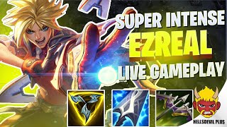 INTENSE SUPER LATE GAME EZREAL  Wild Rift HellsDevil Plus Gameplay [upl. by Ahseid]