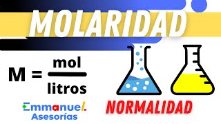 Ejercicios de Molaridad y Normalidad Soluto y Solvente [upl. by Inig]