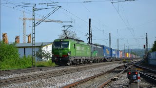 Bahnverkehr auf der Rheintalbahn in Denzlingen mit Spannenden Güter Personenverkehr Teil 11 [upl. by Trinetta]