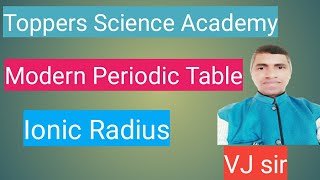 IONIC RADIUSioic radius class 11th chemistryaffecting factors [upl. by Rediah679]