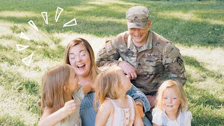 Soldier Photobombs Family After 365 Day Deployment [upl. by Grantley]