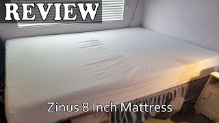 Zinus 8 Inch Green Tea Memory Foam Mattress  Review 2023 [upl. by Erdnael425]