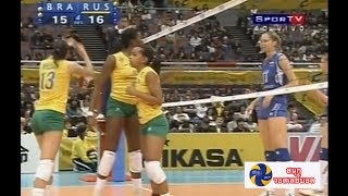 Fabiana vs Gamova ช็อตในตำนาน ด่าประจันหน้ากันกลางสนาม Brazil vs Russia WCH 2006 [upl. by Ibbie]