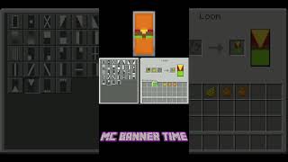 Minecraft Burger Shield Banner Design Short  Its Banner Time [upl. by Kaela]