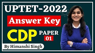 UPTET2022 Answer Key CDP  Child Development amp Pedagogy by Himanshi Singh [upl. by Gutow38]