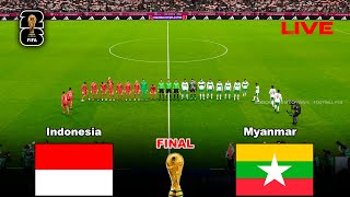 Indonesia vs Myanmar  Final FIFA World Cup 2026  SPANYOL vs AS  PES Gameplay [upl. by Attej]