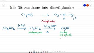 Nitromethane into dimethylamine [upl. by Hutchins]