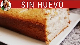 Budín de Banana SIN huevo ¡fácil  Bizcocho SIN huevo  Paulina Cocina [upl. by Maurreen302]