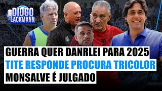 GUERRA QUER DANRLEI NA SWAT TRICOLOR MONSALVE É JULGADO TITE RESPONDE A DIREÇÃO CAMPANHA NA ARENA [upl. by Ajed338]