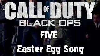 Black Ops Zombies FIVE Easter Egg Song quotWont Back Downquot  Eminem [upl. by Suivatnad99]