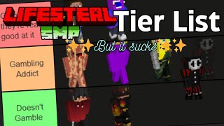 I made the ✨worst✨ Lifesteal Tier Lists [upl. by Ycat90]