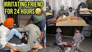 IRRITATING FRIENDS FOR 24 HOURS🤣  Friend Ron Lag Gya Prank Gone Wrong😭  Being Brand [upl. by Lehcyar]