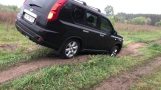 Nissan Xtrail T312007 offroad диагональные вывешивания [upl. by Aleunam590]