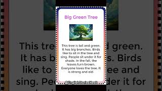 Big Green Tree Story  English Story  story englishlistening englishstory english [upl. by Onileba]