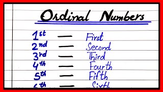 Ordinal Numbers 1 to 10  Ordinal Numbers  Ordinal Numbers 1 to 10 Learn 1 to 10 Ordinal Numbers [upl. by Noivaz]