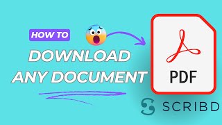 Download Scribd document in a few clicks  Easily download documents from Scribd [upl. by Burford]