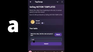 Selling NOTION TEMPLATES  TAPSWAP CODE  Earn 7450 per Month by Selling NOTION TEMPLATES [upl. by Viveca]