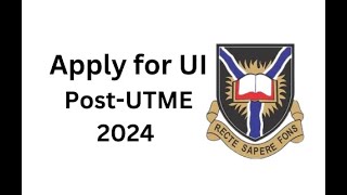 Get Your UI Post UTME and Direct Entry Form for 2024 and 2025 Admission University of Ibadan [upl. by Anigger77]