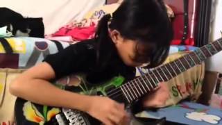 Arpeggios from hellbyYngwie Malmsteen coverAyu gusfanz 9 years Old from Indonesia [upl. by Wooldridge]