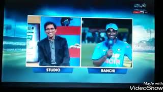 Ambati rayadu speaks telugu with CM KCR and also with harsha bhogle [upl. by Ailisec]