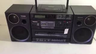 PANASONIC RXDT680 CD Radio Double Cassette Boombox [upl. by Jervis624]