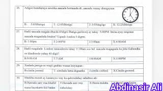 Imtixaanka Dowlada 2023 fasalka 8aad maadada cilmiga bulshada dhamaad [upl. by Atnomed]