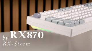 RXStorm RX870  An Interesting PreBuilt TKL  Latency Review Sound Test [upl. by Ballinger]