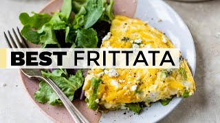 FRITTATA  easy recipe with asparagus and cheese [upl. by Thomson664]