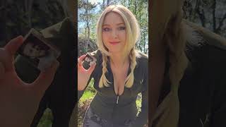 FOREST GIRL with Survival Skills 😋 camping survival bushcraft outdoors [upl. by Stacey]