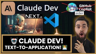 NEW Claude Dev Builds NextJS App🤖👨‍💻 Aider Continue Dev amp GitHub Copilot OpenSource Alternative [upl. by Guimar]