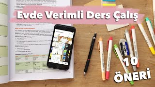 Evde Verimli Ders Çalışmak İçin 10 Öneri  Sınav Dönemini Yönet  Derslerde Başarılı Ol [upl. by Landers]