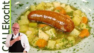 Holsteiner Kartoffelsuppe  Der wahre Kartoffeleintopf mit Mettenden [upl. by Joelynn]