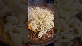 Cooking chili mac youtubeshorts [upl. by Ardnac323]