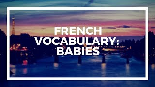 French Vocabulary Babies [upl. by Anytsyrk]